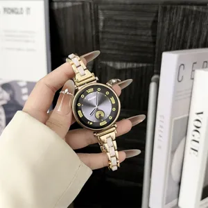 Metall Und Harz Schmale Taille Ersatzuhrenarmband Kompatibel Mit Smartwatch Mode Armband
