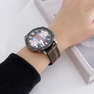 Replacement tweed silicone composite watch strap compatible with smartwatches, stylish and durable.