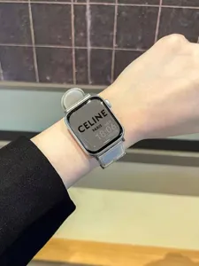 Διαφανές λουράκι ρολογιού για Apple Watch, κομψό ανταλλακτικό λουράκι για iWatch S9.