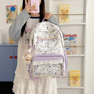 Zaino ita giapponese carino grande capacità tasca trasparente borsa per scuola anime