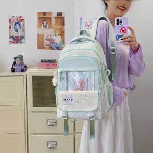 Zaino ita vintage giapponese da donna stile campus borsa scolastica anime jk grande capacità