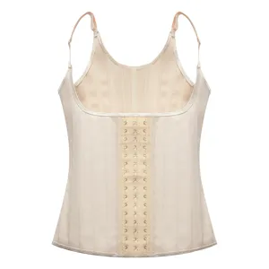 Gaine amincissante latex 25 baleines en acier corset minceur ventre plat pour femmes.