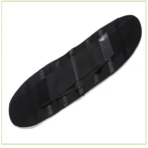Schwarzer elastischer Sport Taillentrainer Gürtel für Lendenwirbel Unterstützung Fitness.