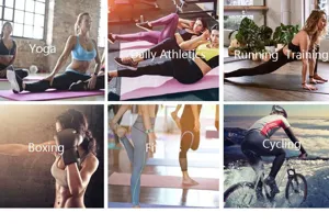 High waist yoga pants and fitness activewear for women, ideal for gym, running and yoga.