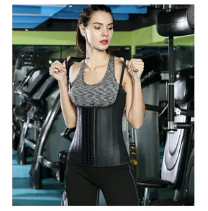 Gilet minceur serre-taille en latex à 25 os en acier pour le fitness et l'entraînement sportif