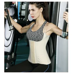 Gaine amincissante latex 25 os sport corset gilet modelant minceur fitness pour femme.