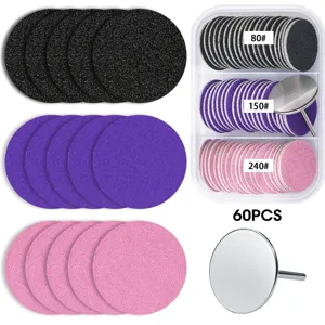 Set di dischi abrasivi per fresa unghie con grana 80 150 240 strumenti per pedicure