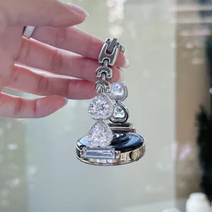 Bracelet de montre connecté en métal avec zircone cubique cœur pour Samsung et Huawei.