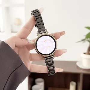 Bracelet de montre en metal de rechange pour montre connectee design fin et elegant liens acier