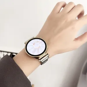 Bracelet de montre en metal acier inoxydable elegant et fin pour montre connectee accessoire