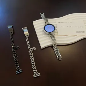 Metall Smartwatch Armband Ersatz Armreif Design mit romischen Ziffern fur verschiedene Uhren.