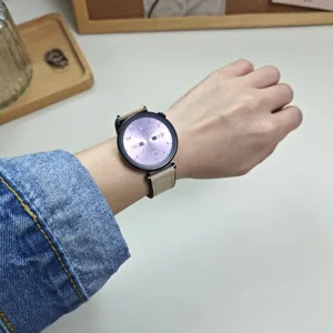 Cinturino di ricambio in pelle compatibile con Huawei GT5 GT4 Watch 4 3 Pro design elegante