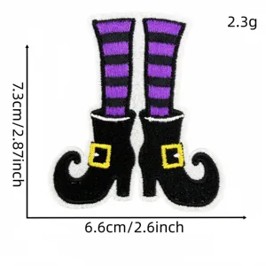 Halloween witch legs embroidered patch clothing accessory cute funny costume badge patch