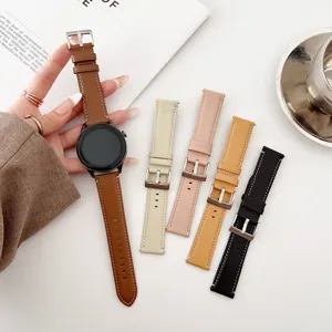 Ensemble de bracelets de montre en cuir de rechange compatibles avec smartwatches.
