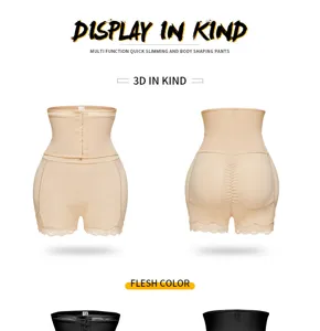High waist tummy control shapewear pants with lace trim and breathable butt lifting design.