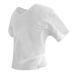Camiseta interior transpirable de malla para hombre antitranspirante con almohadillas