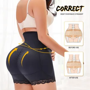 High waist butt lifter shapewear shorts for women tummy control postpartum body shaper underwear