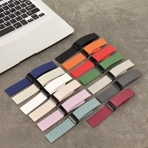 Ersatz Silikon Magnet Uhrenarmband kompatibel mit verschiedenen Smartwatches hier.
