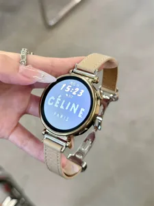 Echtleder Uhrenarmband mit Faltschließe kompatibel mit Huawei GT4 GT5 GT3 Smartwatch.