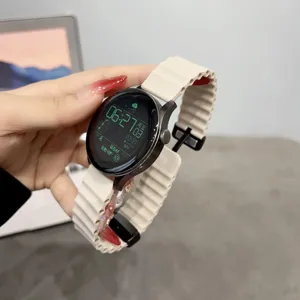 Ersatz Silikon Uhrenarmband kompatibel mit Smartwatch, Ozean Magnetischer Schlaufendesign.