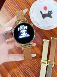 Echtes Leder Uhrenarmband kompatibel mit Smartwatches, stilvolles Damen Ersatzarmband.