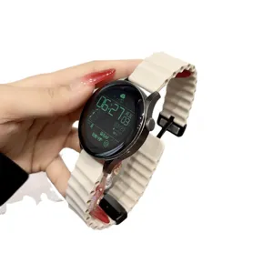 Correa de reloj magnética de silicona para smartwatch, cómoda correa de repuesto para diario.