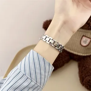Correa de reloj de metal de repuesto pulsera de eslabones compatible con relojes inteligentes