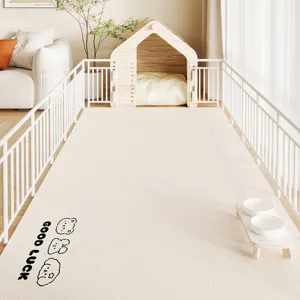 Tovaglietta in PVC Impermeabile per Animali Domestici Cane Gatto Stampa Cartoon Facile da Pulire Tappetino Antiscivolo per Ciotole Animali