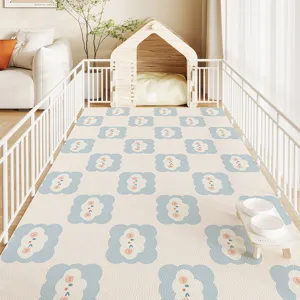 Tappeto per recinto animali in PVC impermeabile, protezione per pavimenti facile da pulire per cani.