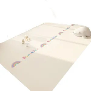 Waterproof PVC baby crawling mat, easy to clean anti-dirt floor mat for living room bedroom