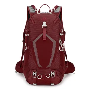 Professional outdoor mountaineering hiking backpack 36L large capacity waterproof red