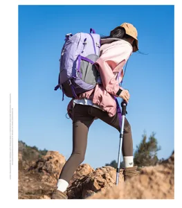 Large capacity outdoor hiking backpack multi-functional travel sport rucksack for camping.