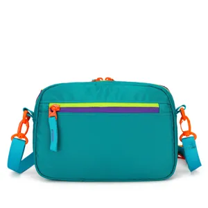 Women casual lightweight colorblock crossbody bag stylish commuter shoulder bag for