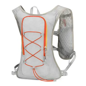 Gilet da corsa di idratazione leggero per maratona, zaino sportivo in rete traspirante.