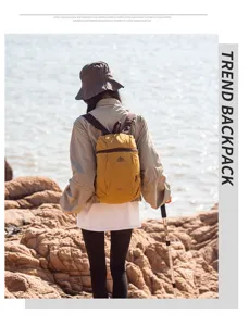 Lightweight foldable backpack waterproof nylon outdoor travel casual daypack for men and women