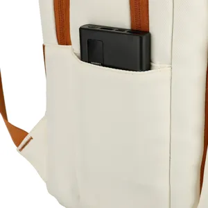 Casual business laptop backpack with side pocket and multi-functional storage design for daily commute.