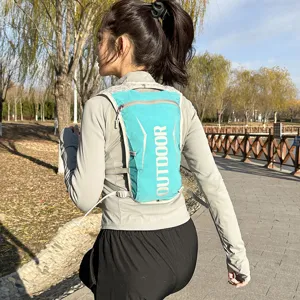 Running hydration backpack 5L lightweight breathable vest for marathon outdoor hiking