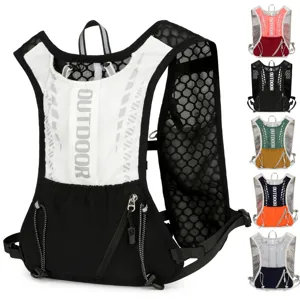 Outdoor Sports Backpack Lightweight Breathable Running Hydration Vest Nylon Cycling Daypack For Men Women