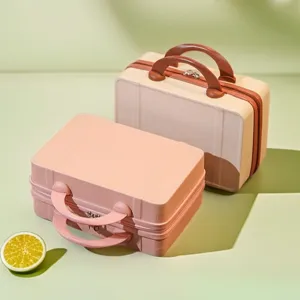 Mini valigetta cosmetica piccola valigia 14 pollici borsa da viaggio portatile organizzatore makeup