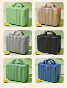 14 inch mini cosmetic case travel makeup bag portable small luggage cosmetic storage box