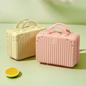Mini Custodia da Viaggio per Truocchi Guscio Rigido Impermeabile Borsa PortaTrucco Piccola Valigia Portatile per Donne