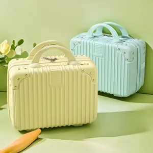 Mini valigia cosmetica 14 pollici piccolo bagaglio da viaggio portatile beauty case leggero.