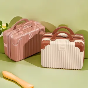 Mini valigia cosmetica da 14 pollici astuccio da viaggio portatile scatola portaoggetti
