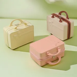 Mini cosmetic case portable suitcase cute travel luggage bag makeup organizer storage box