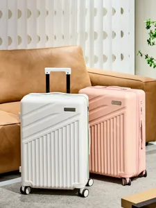 Gran Capacidad Carcasa Rígida Maleta De Viaje ABS Con Ruedas Universales Y Cerradura De Combinación Para Mujeres Y Hombres