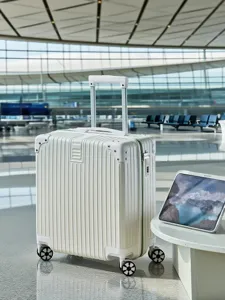 Piccola valigia rigida 20 pollici bagaglio da viaggio leggero con ruote per viaggi.