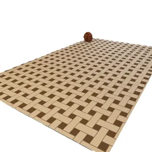 PVC woven floor mat for living room bedroom wipeable waterproof modern home decor carpet