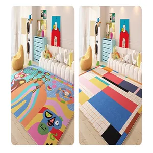 Dopamine living room carpet anti-slip wear-resistant crystal velvet rug home decor