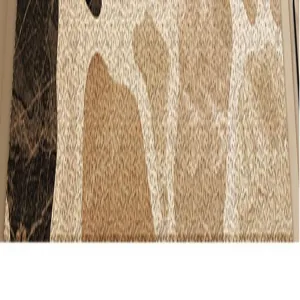 Modern minimalist bathroom anti-slip floor mat, hollow drainage design, durable for shower room.
