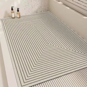 Modern minimalist bathroom loop mat anti-slip hollow drainage floor mat for shower room